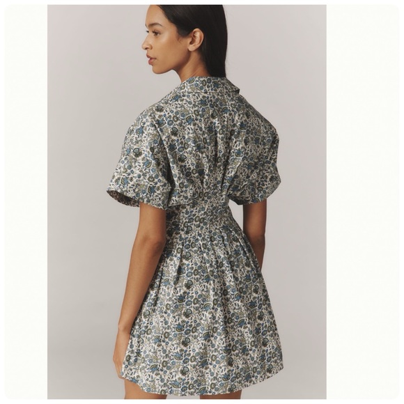NWT Anthropologie The Tobie Mini Shirt Dress by Exquise All-Over-Floral - Picture 4 of 12